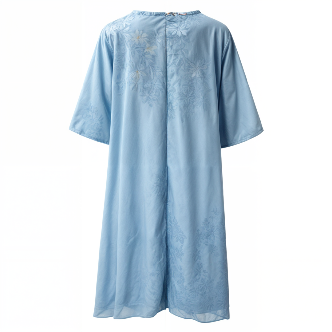 Herbstliches Stilvolles Geblümtes A-Linien Kleid mit Weste für Damen – Miray