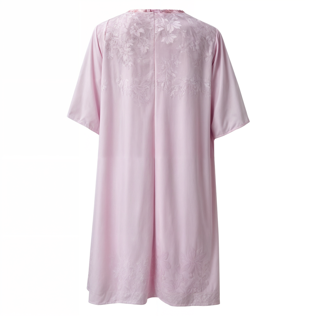 Herbstliches Stilvolles Geblümtes A-Linien Kleid mit Weste für Damen – Miray