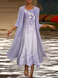 Herbstliches Kleid mit Blumenmuster – Eliana