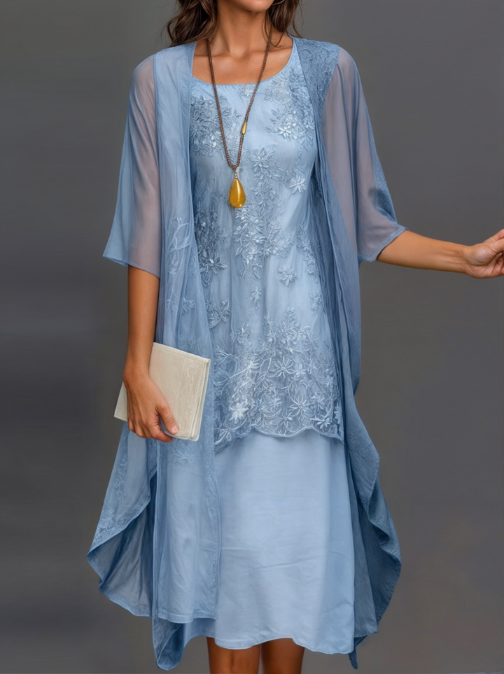 Herbstliches Kleid mit Blumenmuster – Eliana