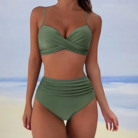 Trendiger High-Waist-Bikini mit bequemer Passform – Eula