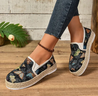 Herbstliche Espadrilles mit Blumenmuster – Fleur