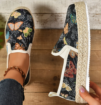 Herbstliche Espadrilles mit Blumenmuster – Fleur