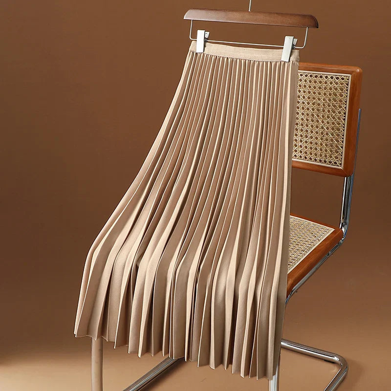 Plissierter A-Linien-Rock – Aurelia Herbstzauber