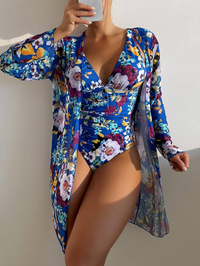 3-teiliges Blaues Bikini-Set mit schmeichelhafter Passform – Marisse