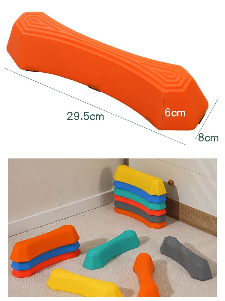 Orange Balance Board aus Kunststoff, 29,5 cm, für Fitness und Gleichgewichtstraining.