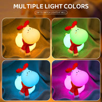 LED-Nachtlicht Rentier, mehrfarbig, Kinderzimmer, dimmbar, USB-aufladbar, Dekoration.