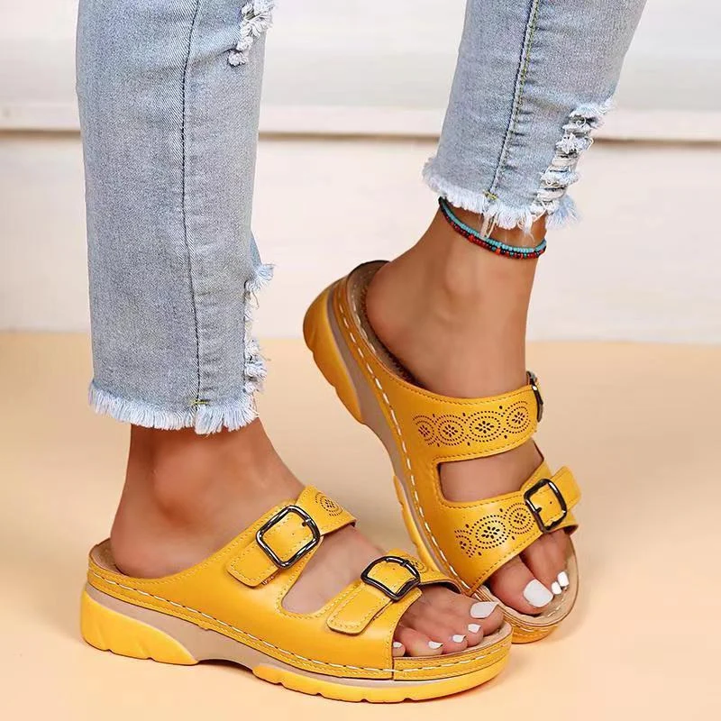 Orthopädische Damen Komfortsandalen mit Gelsohle- Sofia