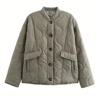 Elegante Damenjacke mit Leopardenfutter – Narela