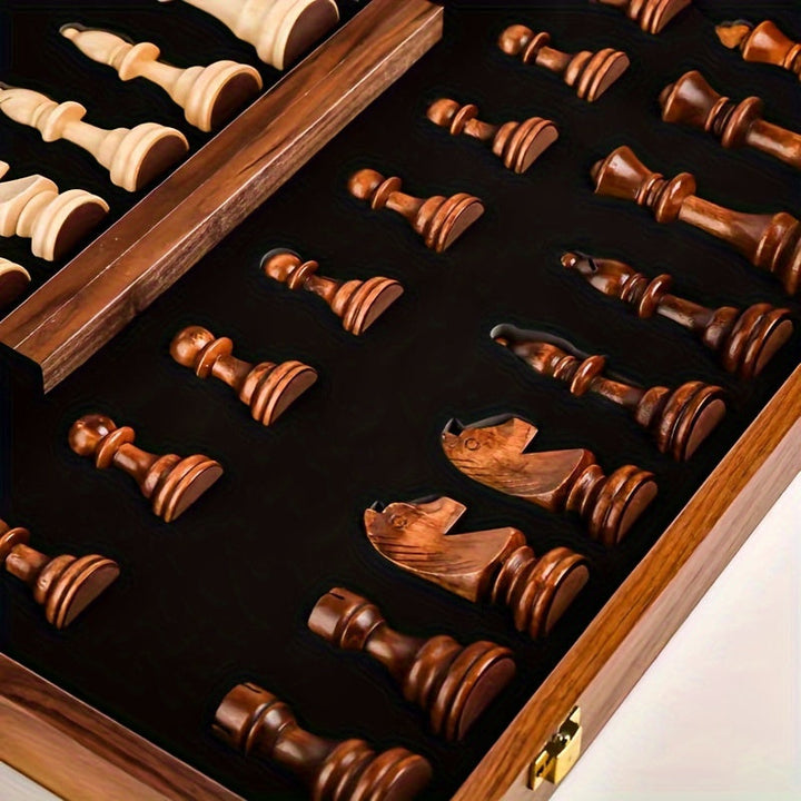 Luxus Schachspiel aus Massivholz – GrandRook