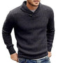 Einfarbiger Herren Winter-Strickpullover – Adrian