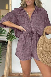 Trendige Damen Sommerbluse mit kurzen Ärmeln – Isabelle