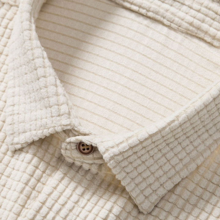 Sommerliche Herren-Loungeset mit Wabenstruktur – Lenn