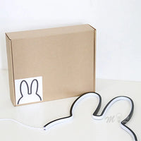 LED-Nachtlampe Hase, USB, modern, Kinderzimmer, 5W, Geschenk, weiß, dekorativ, energiesparend.