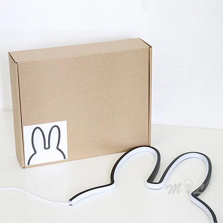 LED-Nachtlampe Hase, USB, modern, Kinderzimmer, 5W, Geschenk, weiß, dekorativ, energiesparend.