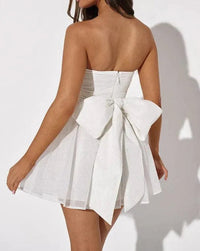 Glänzendes & Atmungsaktives Kurzes Partykleid – Leona