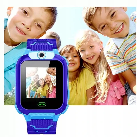 Kinder-Smartwatch blau, Kamera, Touchscreen, GPS, Sicherheitsfunktionen, Outdoor-Abenteuer.