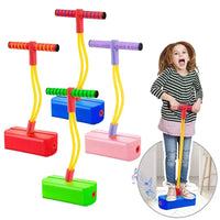 Bunte Kinder-Pogo-Sticks, Balance-Spielzeug, Outdoor-Übung, Frosch-Hüpfspielzeug.