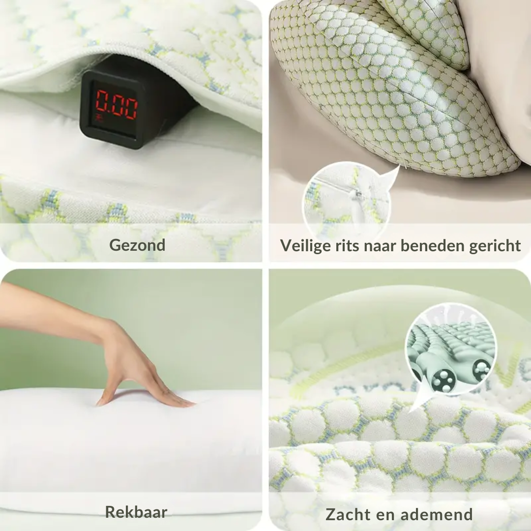 Babybettmatratze mit digitalem Thermometer, sicherem Reißverschluss, dehnbar, atmungsaktiv.