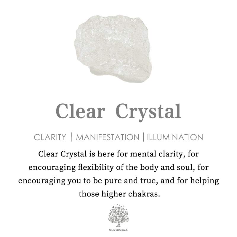 Klarer Kristall, weiß, für mentale Klarheit, Manifestation, Beleuchtung, spirituelle Heilung.