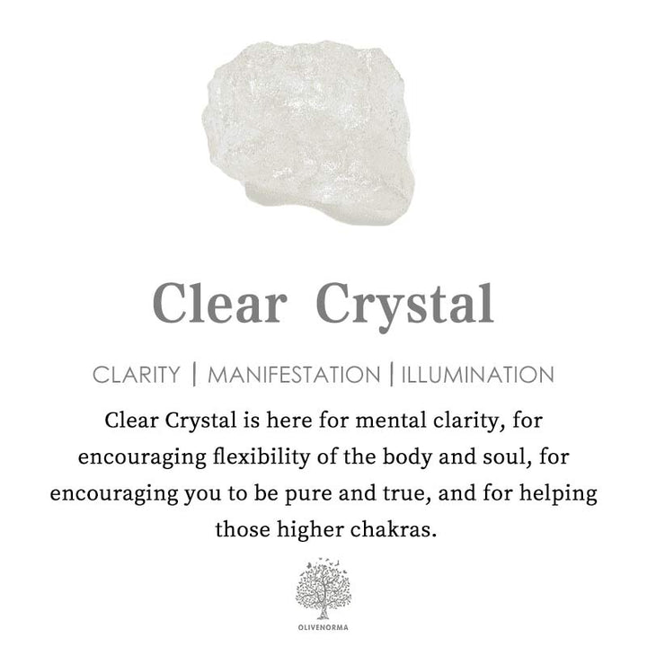 Klarer Kristall, weiß, für mentale Klarheit, Manifestation, Beleuchtung, spirituelle Heilung.