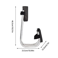 Schwarzer tragbarer Gartenhocker und Kniekissen, Metallrahmen, klappbar, ergonomisch.