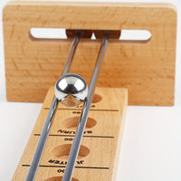 Holz-Kugelbahn mit Metallkugel, Lernspielzeug, physikalisches Experiment, Schwerkraft, Kinder