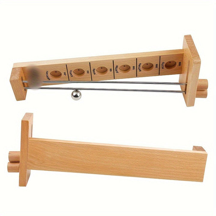 Holzpendel Newton Pendelspiel, natur, physikalisches Spielzeug, Schreibtischdekoration, Büroaccessoire