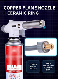 Kupferflammen-Düse mit Keramikring, Gaskocherzubehör, hitzeisolierend, langlebig