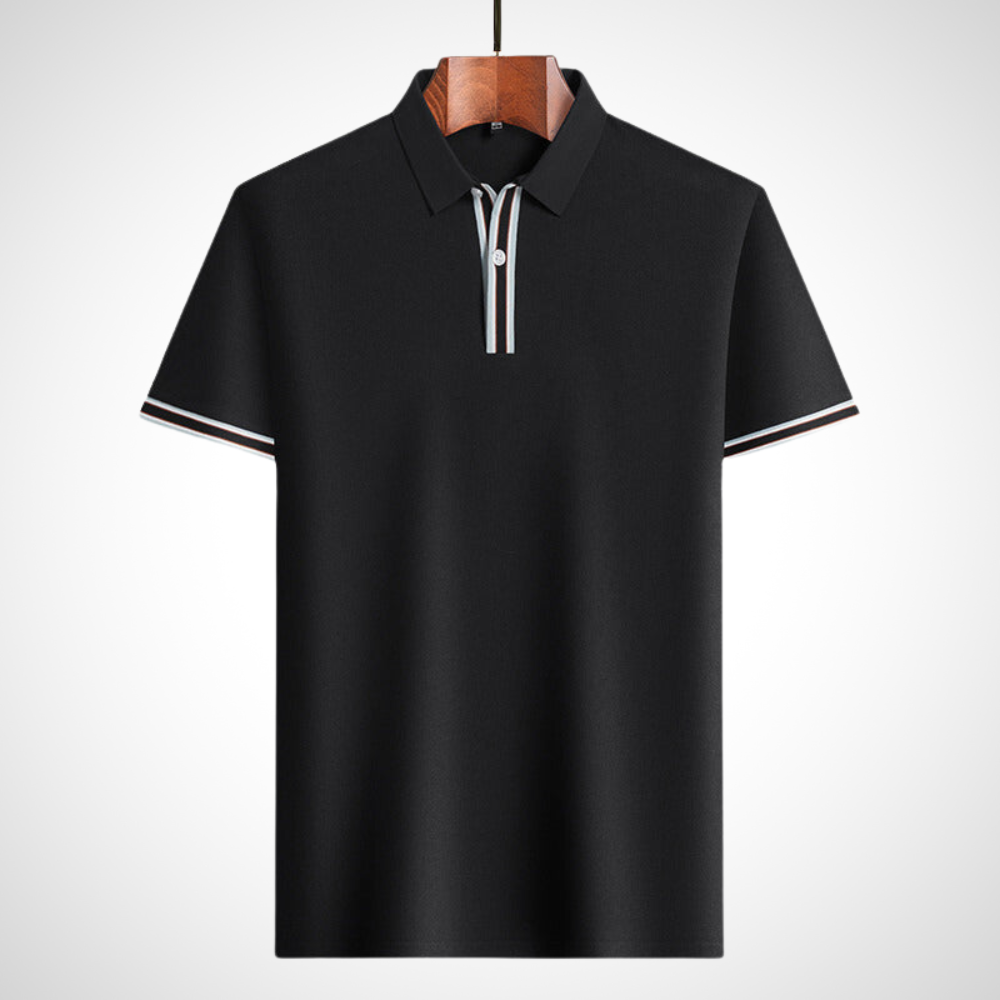 Klassisches Kurzarm-Poloshirt mit Kontrastdetails – Fabian