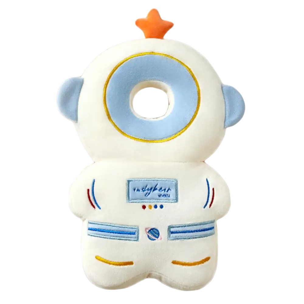 Plüschkissen Baby, Astronaut-Design, Weiß-Blau, Kopfstütze, Neugeborene, ergonomisch