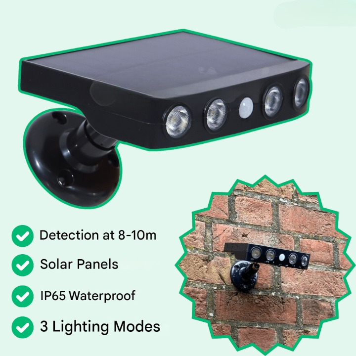 Solar-Außenleuchte mit Bewegungssensor – Lumina