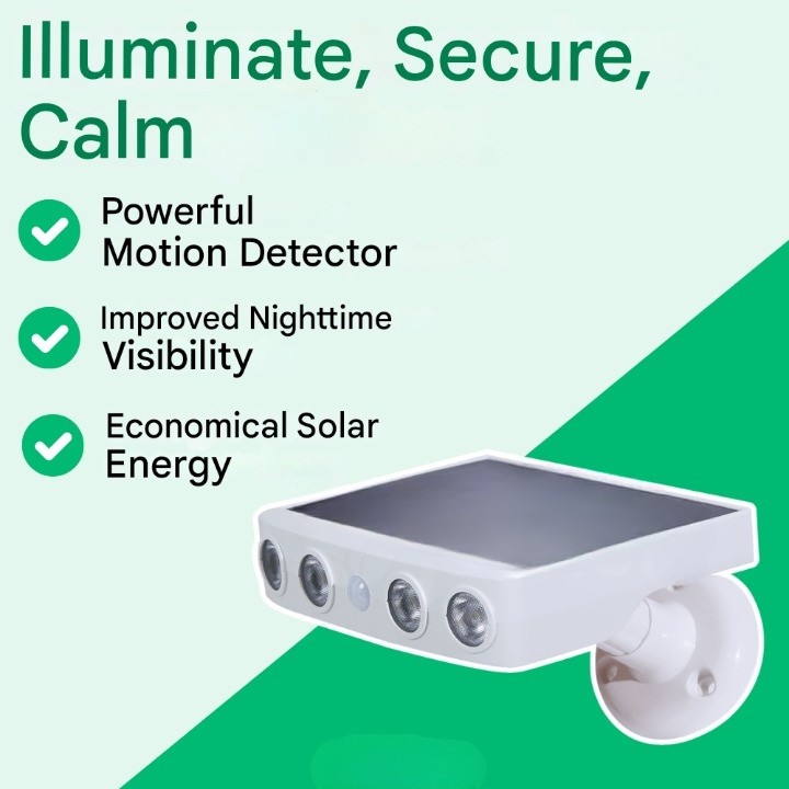 Solar-Außenleuchte mit Bewegungssensor – Lumina