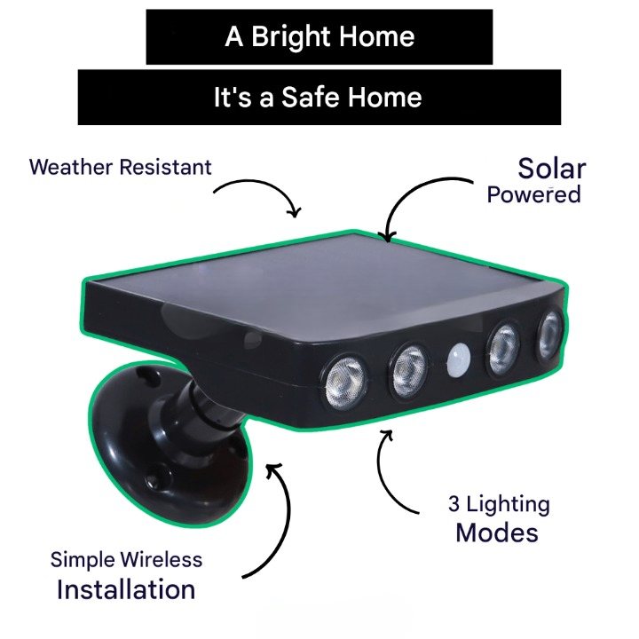 Solar-Außenleuchte mit Bewegungssensor – Lumina