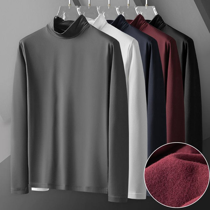Langarmshirt Herren, Rollkragen, verschiedene Farben, weicher Stoff, Wintermode, elegant