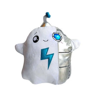 LankyBox Ghosty Plüschtier, weiß, blau, silber, Kinder, Spielzeug, Geschenk, Kuscheltier.