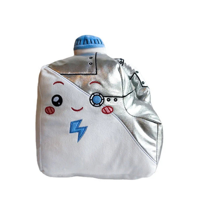 LankyBox Milky Plüschfigur, weiß-silber, süßes Design, Kinder-Spielzeug, Geschenkidee