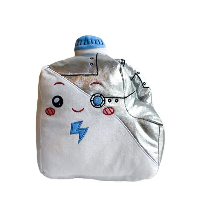 LankyBox Milky Plüschfigur, weiß-silber, süßes Design, Kinder-Spielzeug, Geschenkidee