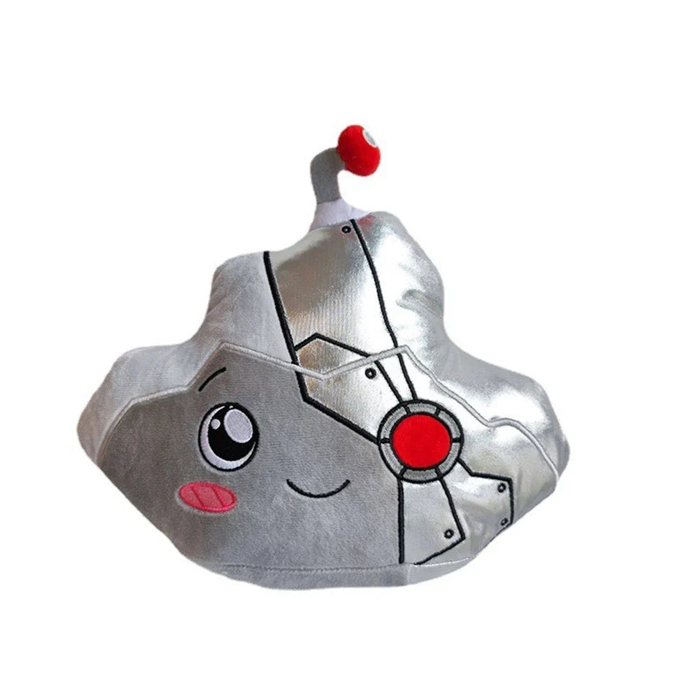 LankyBox Rocky Plüschkissen, grau, Cartoon-Design, weiches Spielzeug, Kinderzimmer-Dekoration