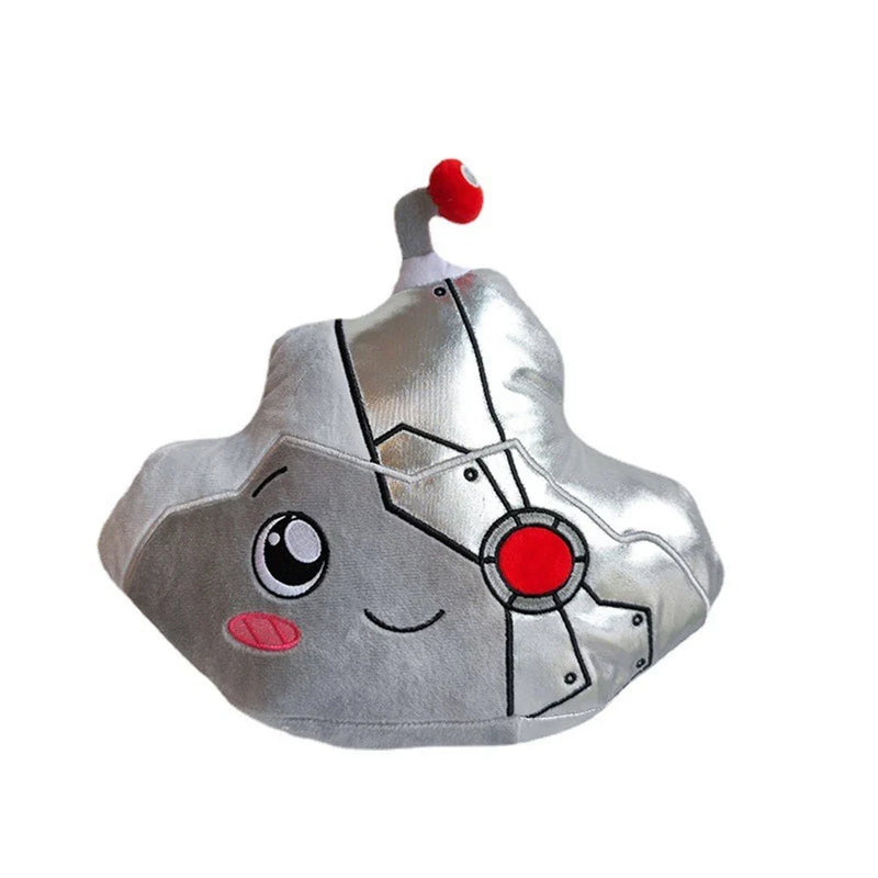 LankyBox Rocky Plüschkissen, grau, Cartoon-Design, weiches Spielzeug, Kinderzimmer-Dekoration