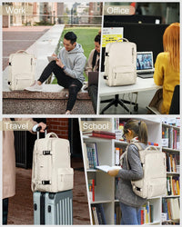 40L Wasserdichter Reiserucksack mit Schuhfach und USB-Anschluss – Geeignet für 14”-Laptops