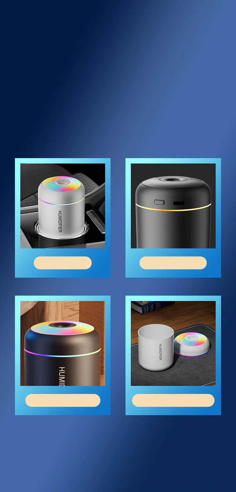 Schwarzer Bluetooth-Lautsprecher mit LED-Licht, tragbar, kabellos, modernes Design.