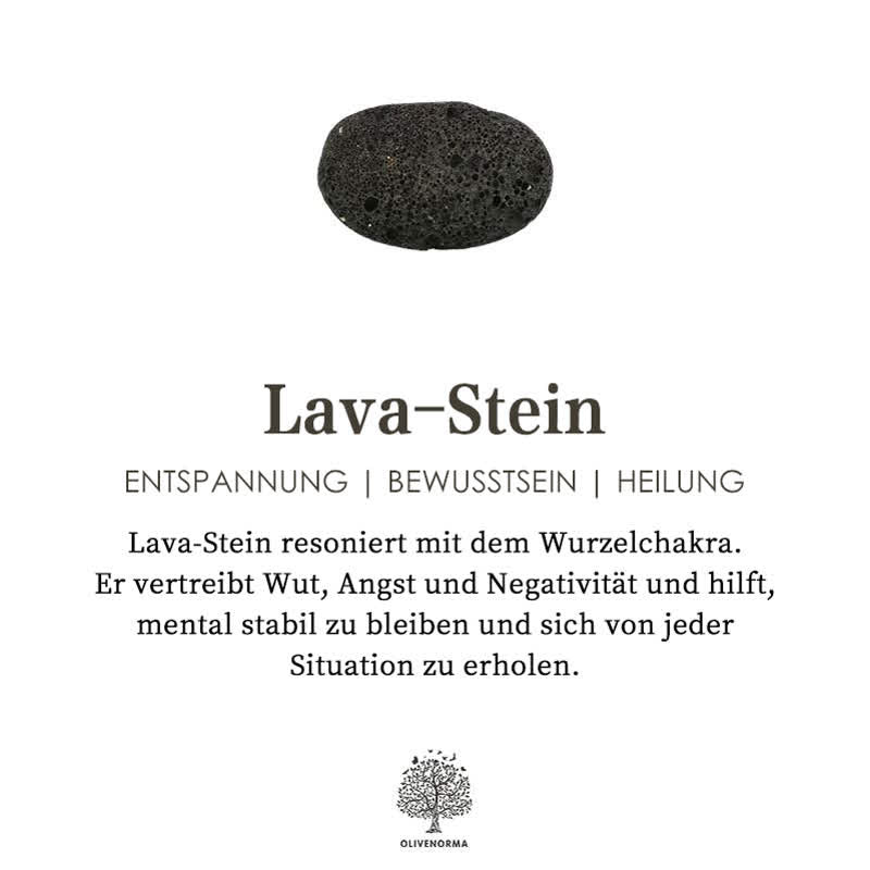 Lava-Stein für Entspannung, Bewusstsein, Heilung, schwarzer Naturstein, Chakra-Balance.