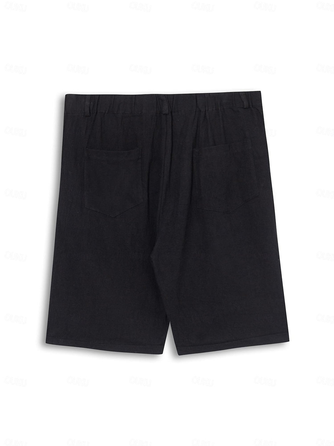 Stilvolle Leinen-Baumwoll-Herren Shorts – Mailand