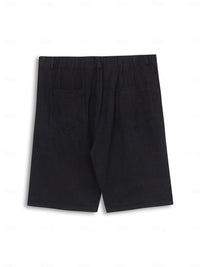 Stilvolle Leinen-Baumwoll-Herren Shorts – Mailand