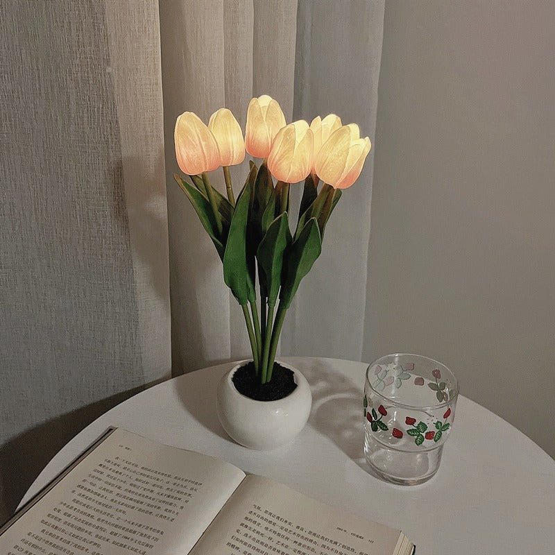 Dekorative LED Tulpe Tischlampe – Florima