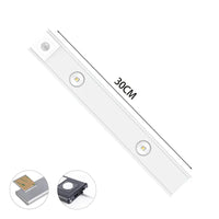 LED-Unterbauleuchte 30cm, weiß, mit Bewegungssensor, energiesparend, für Küche oder Büro.