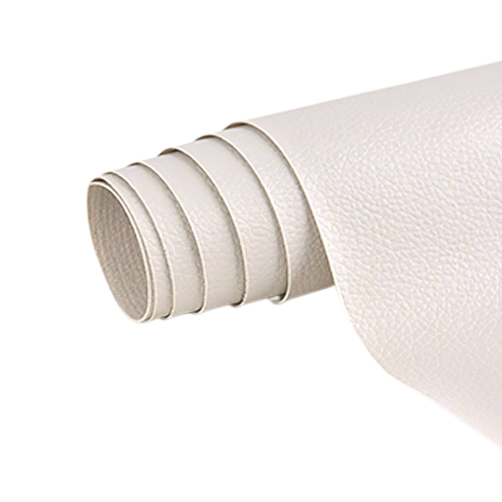 Beige Lederreparaturcreme, glatte Textur, vielseitig, für Möbel und Autositze geeignet.