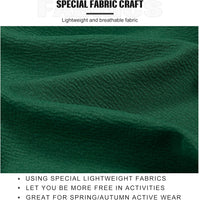 Grüner Stoff, leicht und atmungsaktiv, ideal für Frühling/Herbst, aktive Kleidung.