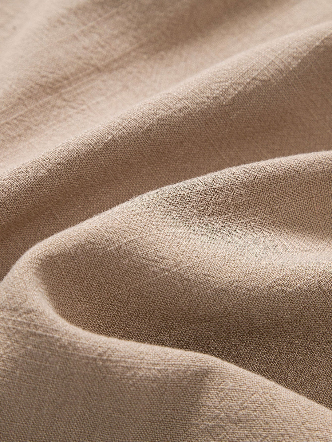 Beiger Leinenstoff, Nahaufnahme, Textur, hochwertiges Material, natürliche Faser, Stoffdesign.